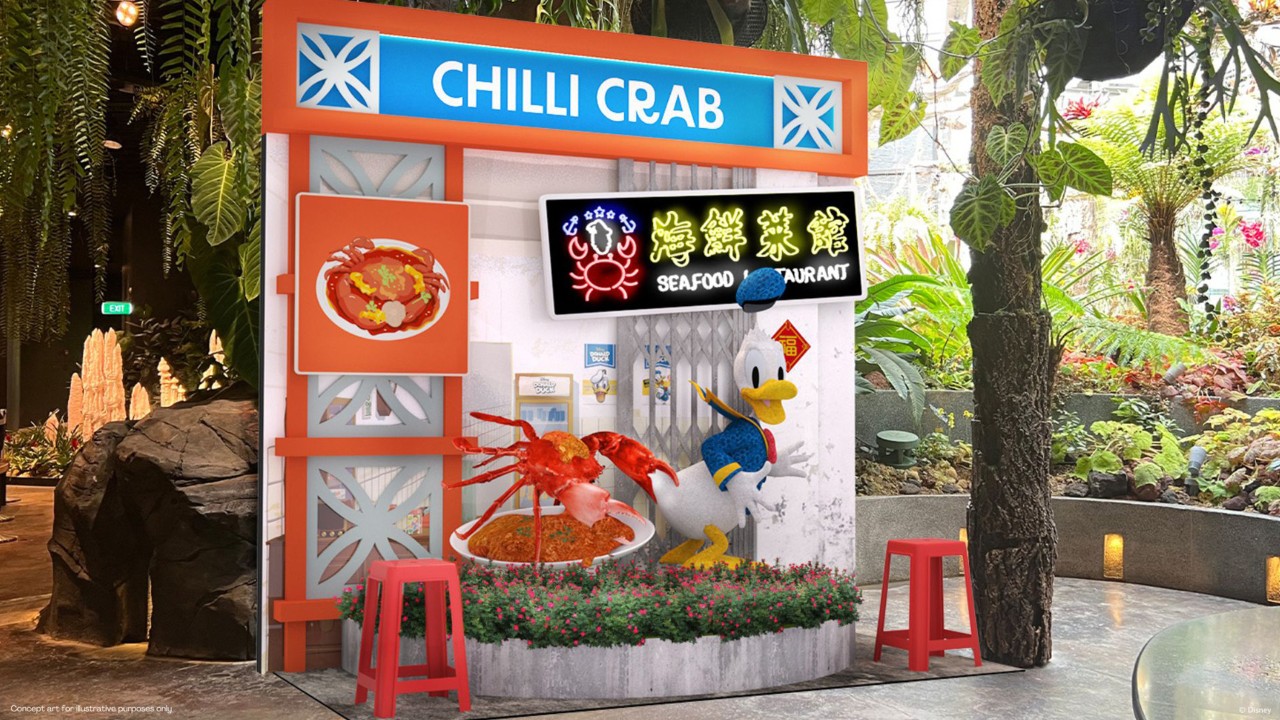 Donald Duck and Chilli Crab